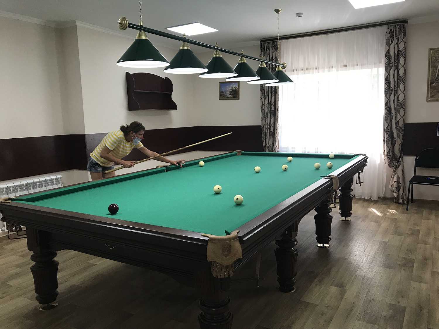 В санатории прошел турнир по бильярду