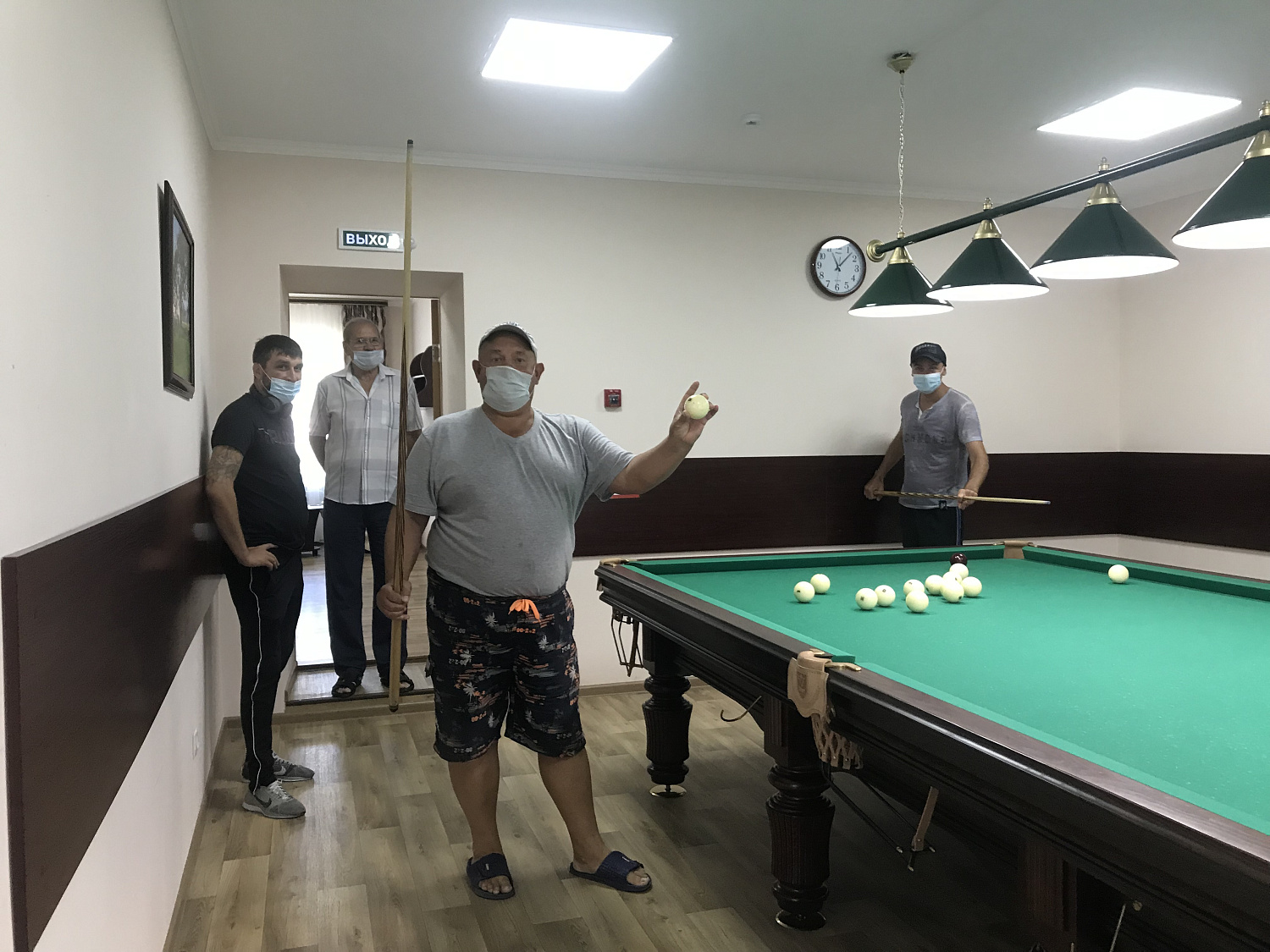 В санатории прошел турнир по бильярду