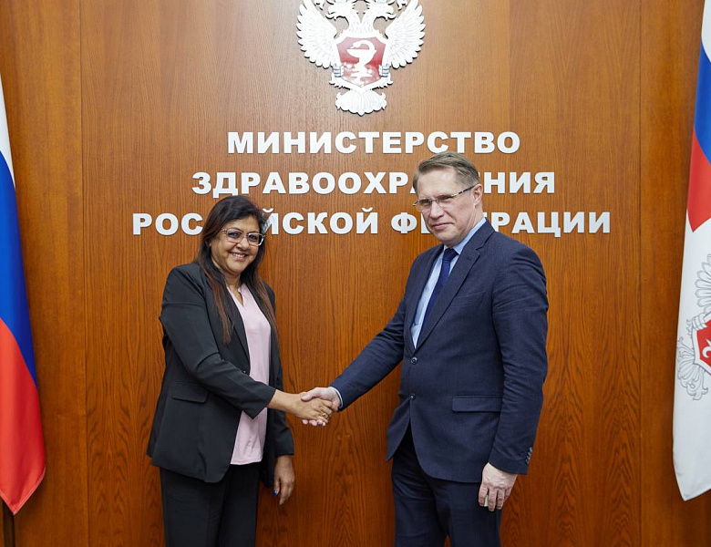 Михаил Мурашко обсудил вопросы сотрудничества с послом Шри-Ланки в России 